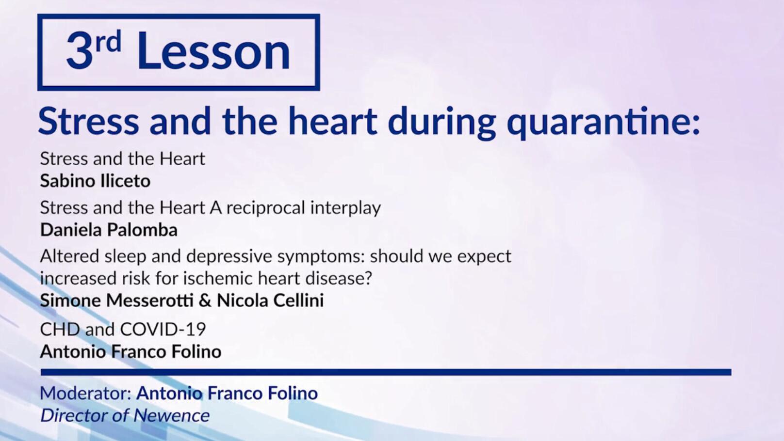 第三课：隔离期间，压力与心脏之间的关系